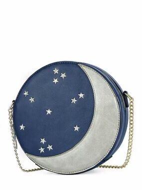 kate spade Navy Moon & Silver Crescent Round Crossbody